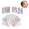 thumbnail image 2 of Self-Adhesive Rhinestone Stickers, Acrylic Stick-on Crystal Gem Sheets, Various Shapes Multicoloured Crystal Gemstone for Gluing, 11 Sheets, 2 of 5