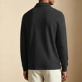 thumbnail image 5 of Kaemgyyd Mens Long Sleeve Shirts V Neck Casual Golf Shirt Fall Fashion Collared Pullover Soft Comfy Clothes（Black,4X-Large）, 5 of 7