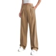 thumbnail image 2 of Women High Waisted Work Pants Business Casual Outfits Office Dress Pants Trousers with Pockets Khaki S, 2 of 6