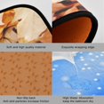 thumbnail image 3 of SKYSONIC Fall Leaves Baby Kitten Kitchen Rugs Set of 2, Cute Floor Runner Area Rug Washable Carpet Mat Perfect for Living Room Bedroom Entryway, 3 of 7