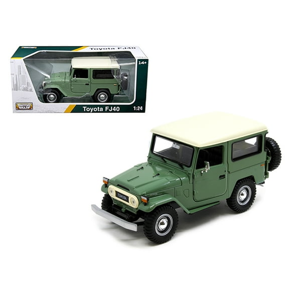 Toyota FJ40 Medium Green 1/24 Diecast Model Car by Motormax
