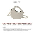 thumbnail image 3 of Crossbody Bags for Women, Tote Bag for Women, Round Handle Purse Shoulder Bag Personalize Small PU Retro Satchel Handbag for Women, Black, 3 of 7