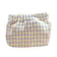 thumbnail image 1 of Bolsa de cosméticos a cuadros, monedero portátil de algodón para suministros de viaje (púrpura) Ehuebsd Cuidado Belleza, 1 of 8