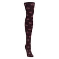 thumbnail image 3 of MeMoi Dotted Blend Opaque Cotton Sweater Tights - Womens - Female (Medium/Large, Fig), 3 of 6