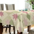 thumbnail image 5 of Yayeee Tablecloths 54" x 72" Rectangle Wrinkle Resistant Party Table Cover, Pastel Green Geometric, 5 of 8