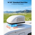 thumbnail image 4 of KFFKFF RV Air Conditioner, 15000 BTU Cooling Unit, 120V Rooftop AC for Ducted or Non-Ducted Systems, Efficient Compressor Motor, Simple Installation, Quiet Operation,Fits Standard Vent Openings,White, 4 of 9