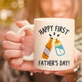 thumbnail image 4 of Gift for New Dads - Happy First Father's Day Coffee Mug - 11oz Ceramic Cup for New Parents, Daddy, Dad to be, 4 of 6