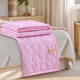thumbnail image 4 of Cooler Comforter Doble Cara, Manta de Efecto Frío, Ligera para Todas las Estaciones, Edredón de Aire Acondicionado para Verano, algodón lavado con agua, 150*200cm, rosa primer amor, 4 of 7