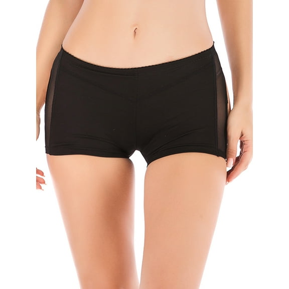 SHCKE Hip Tummy Control Panties for Women Paded Butt Lift Shapewear Thigh Slimmer Enhancer Buttocks Seamless Panties