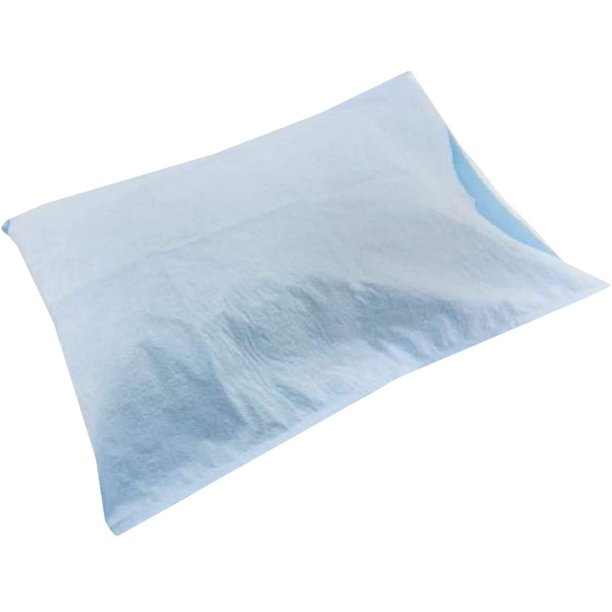 Disposable Pillowcases 21" x 30". Pack of 100 Standard Blue Pillow