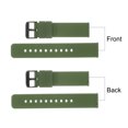 thumbnail image 4 of Uxcell Silicone Watch Band Quick Release Soft Rubber Watch Strap Green/Black 21mm, 4 of 7