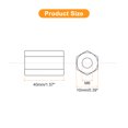 thumbnail image 2 of Unique Bargains 5pcs M6x10x40mm Coupling Nuts - Galvanized Carbon Steel Hex Threaded Rod Coupler, (New), 2 of 4