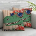 thumbnail image 3 of Qinduosi Pillow Covers Pillow Cover Yellow/Green Pillowcover Soft Double Side Print Sofa Linen Square Throw Pillowcovers, 3 of 5