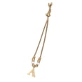 thumbnail image 1 of Pulsera Con Inicial De Letra, Pulsera Con Letra A, Acero Resistente De Color Dorado Para Fiesta, 1 of 7