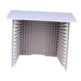 thumbnail image 3 of Bunblic Housse de Bureau Insonorisée Cabine d'Enregistrement Vocal Compacte Réduisant le Bruit Robuste Portable pour Studio d'Enregistrement Musical Podcasting Gris 80cm, 3 of 8