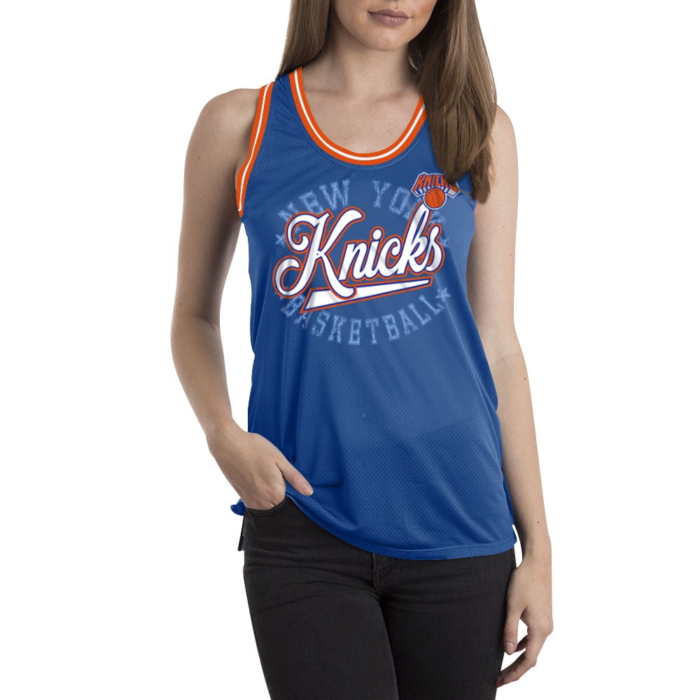 New York Knicks Women's Sleeveless Polyester Crew Neck Tank Walmart