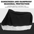thumbnail image 5 of Motorcycle Cover Motorbike Full Cover Outdoor Rain Dust Protector 190T L Red Black for Touring Cruiser Scooters Universal, 5 of 9