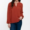 thumbnail image 3 of Elsie & Zoey Perrie Swiss Dot Long Sleeve Peasant Blouse for Women, 3 of 6