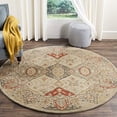 thumbnail image 2 of Safavieh Antiquity Tapis Rond 6 Pieds en Laine Tufté Main Beige, 2 of 4
