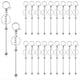 thumbnail image 1 of 20 Piezas de Barras de Llaveros con Cuentas, Barra de con Cuentas de Metal, Llaveros de Bricolaje en para Cuentas, Kit para Hacer Llaveros con Cuentas, 1 of 8