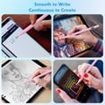 thumbnail image 3 of MoKo Stylus Pen for Touch Screen, Active Universal Stylus Pen Compatible with iPad/iPhone/Samsung and Other ios/Android Smartphone and Tablet Devices,Power Display, Pink, 3 of 7