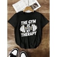 thumbnail image 2 of Sports Season Digitally Printed Front Women Short Sleeve T-Shirt, Comfortable Casual Versatile Streetwear, 2 of 7