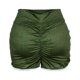 thumbnail image 4 of Gibobby Shorts Mujer Pantalones cortos elásticos de para mujer, mallas de yoga de color, pantalones sólidos de cintura alta(Verdinegro, XXL), 4 of 5