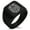 Black, variant on Stainless Steel Dragon Knot Skuld's Net Viking Rune Geometric Pattern Biker Style Polished Ring