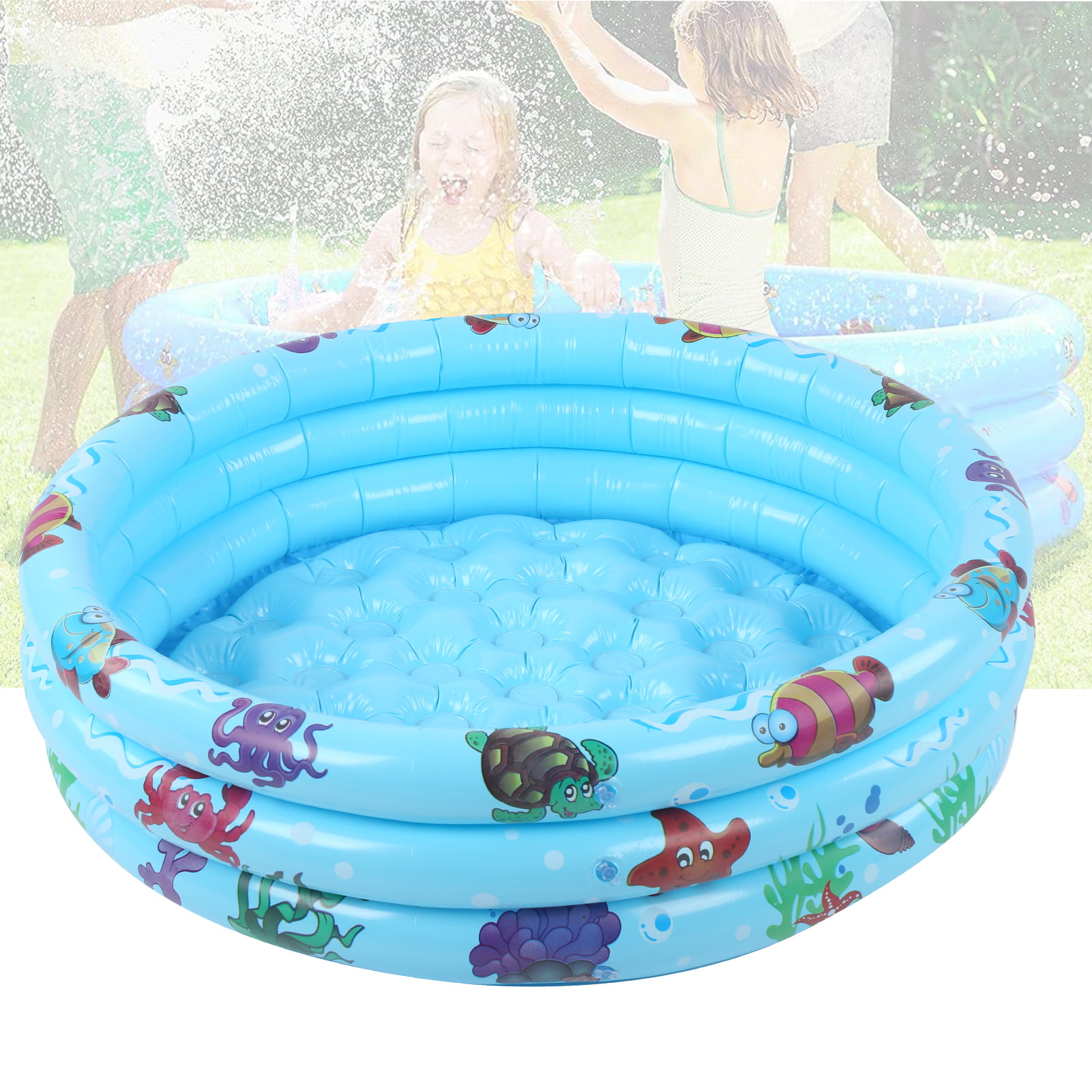 買い方 Round Inflatable Baby Toddlers Swimming Pool with ?Thickened Saf 水遊び  FONDOBLAKA