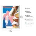 thumbnail image 2 of Oberammergau Germany - Winter Playground Bavarian Alps - Lufthansa - Vintage Airline Travel Poster by Albert Staehle c.1960s - Bamboo Fine Art 290gsm Paper Print (Unframed) 24x32in, 2 of 4