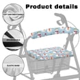 thumbnail image 5 of HELLHERO Snowman Machine Washable Rollator Walker Seat Back Covers & Walker Seat Cushion Cover Waterproof Easy Fit for Outdoor and Home, 5 of 7