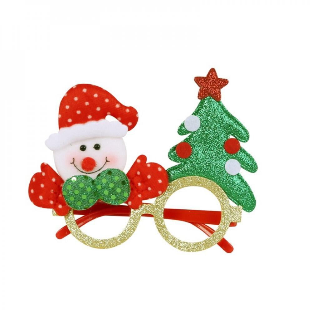 Christmas Party Glasses Santa Snowman Adult Kids Gift Favors Xmas Decoration Toy 