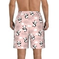 thumbnail image 3 of KLL Panda Flying in the Sky (2) Men's Casual Summer Beach Shorts Hawaiian Shorts with Pockets-Medium, 3 of 5