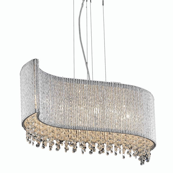 Elegant Lighting Value Influx 5 light Chrome Pendant Clear Royal Cut Crystal