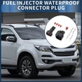 thumbnail image 3 of Conector a prueba de agua de inyector de combustible de 2 pines Unique Bargains, conector de terminal de cable macho hembra para Chevrolet, 1 juego, 3 of 6