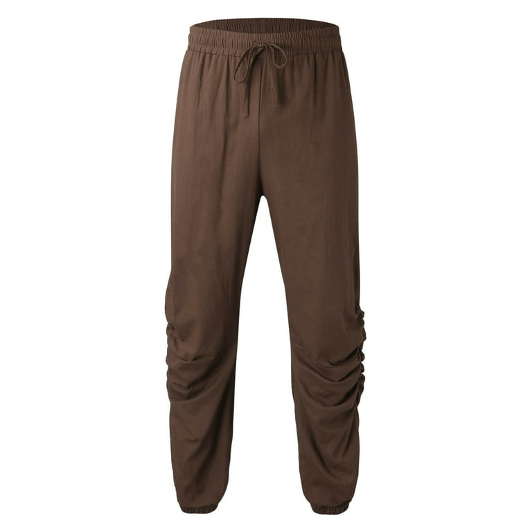 Relaxed Fit Sweatpants - Dark brown - Men