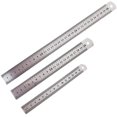 thumbnail image 1 of Set of 3 Stainless Steel Rulers, Metal Rulers Precision Ruler Kit Straight Edge Measuring Tools Including 12", 8" and 6" Rulers, Metal Ruler Kit for O, 1 of 5