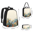 thumbnail image 2 of Easygdp Floral Mountain Landscape Mochila para Niños y Niñas con Set de Caja de Almuerzo y Estuche para Lápices 3 en 1, Mochila Escolar Estampada para Adolescentes, 2 of 7