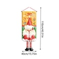thumbnail image 3 of Door Hanging Decor 3D Cartoon Reindeer Christmas Fabric 1 Piece for Front Door Entryway Wall Home Holiday Decoration, 3 of 7