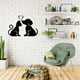 thumbnail image 4 of Cateissary Etiqueta engomada de la pared del patrón del amor encantador-adhesivos decorativos duraderos de fácil instalación para las pegatinas Decoración del hogar, 4 of 6