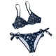 thumbnail image 5 of Sexy High Cut String Bikini Floral Conjuntos Lindos Trajes de baño con aros para mujeres Push Up 2 piezas Trajes de baño Feliz Sencillez, 5 of 5