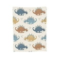 thumbnail image 7 of DouZhe Ultra-Soft Micro Fleece Lightweight Flannel Bed Blanket, Cute Cartoon Dinosaur Print Cozy Warm Throw Blankets, 40"x30", 7 of 7