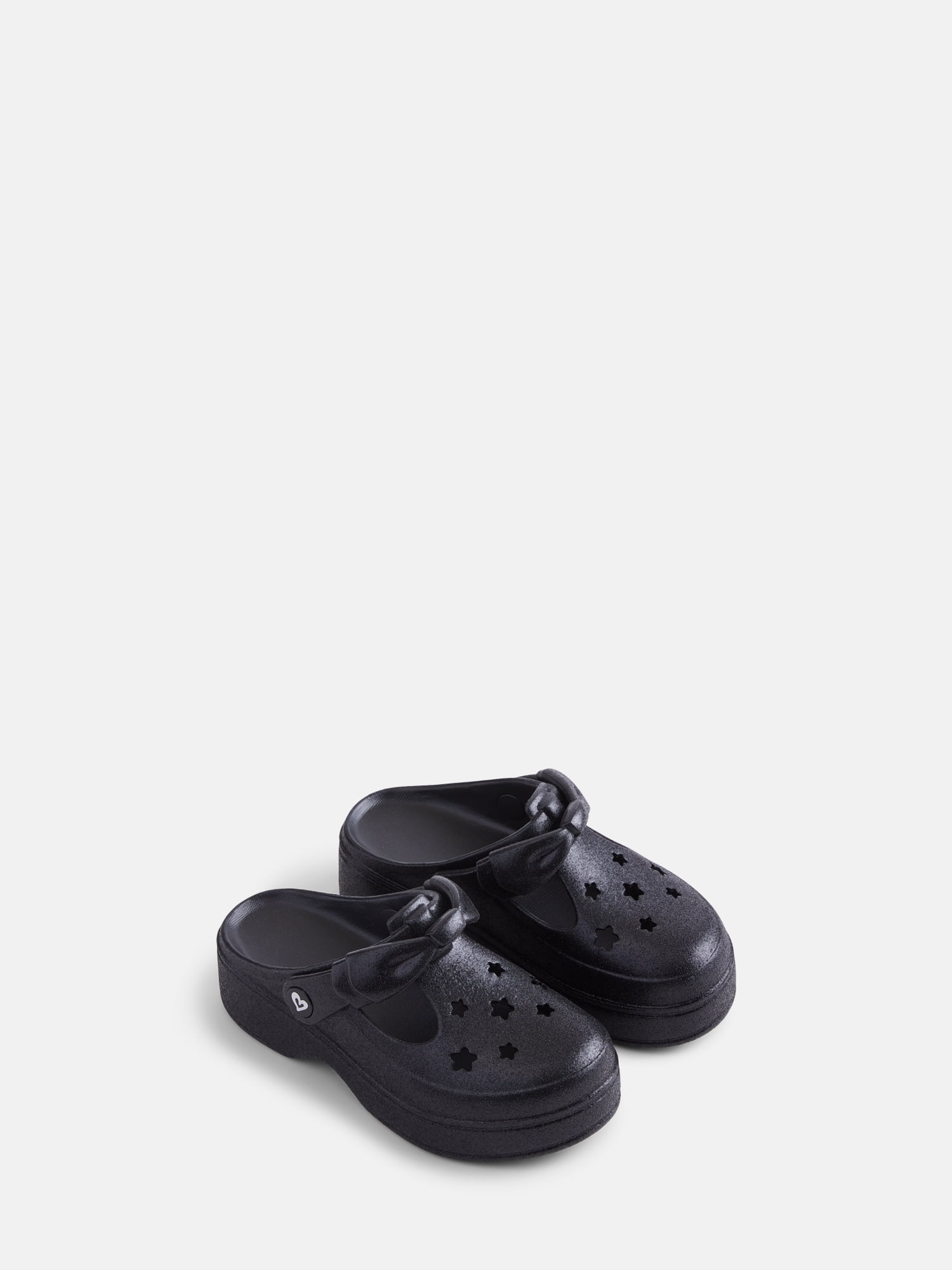 Justice Girls Chunky Bow Clog Sandals