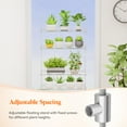 thumbnail image 5 of Lifewit 2-Tier Window Plant Shelves 15 inch, Acrylic Adjustable Hanging Floating Shelf, Window Sill Extender for Indoor Succulent Plants, Micro Greens, Seed Starter Pots, Herb Planters, 5 of 9