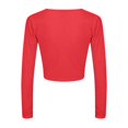 thumbnail image 5 of Weikingp Crop Tops For Women Shirts for Teens Girls Long Sleeve Workout Tops For Women Deep V Short Sleeved T Shirt Pure Seductive Style Casual Women's Wear, 5 of 9