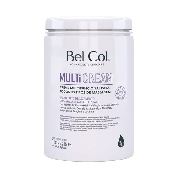 Bel Col Massage Cream â Body Lotion with Caffeine, Ginkgo Biloba and Herbal Oils â Hydrates, Soothes and Nourishes Skin â Suitable for All Skin Types (2.2 Lb.)