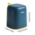 thumbnail image 3 of hulanddfd Mini Countertop Trash Can, Small Desktop Garbage Can with Lid Tiny Countertop Waste Basket for Coffee Table Office Living Room, 3 of 6