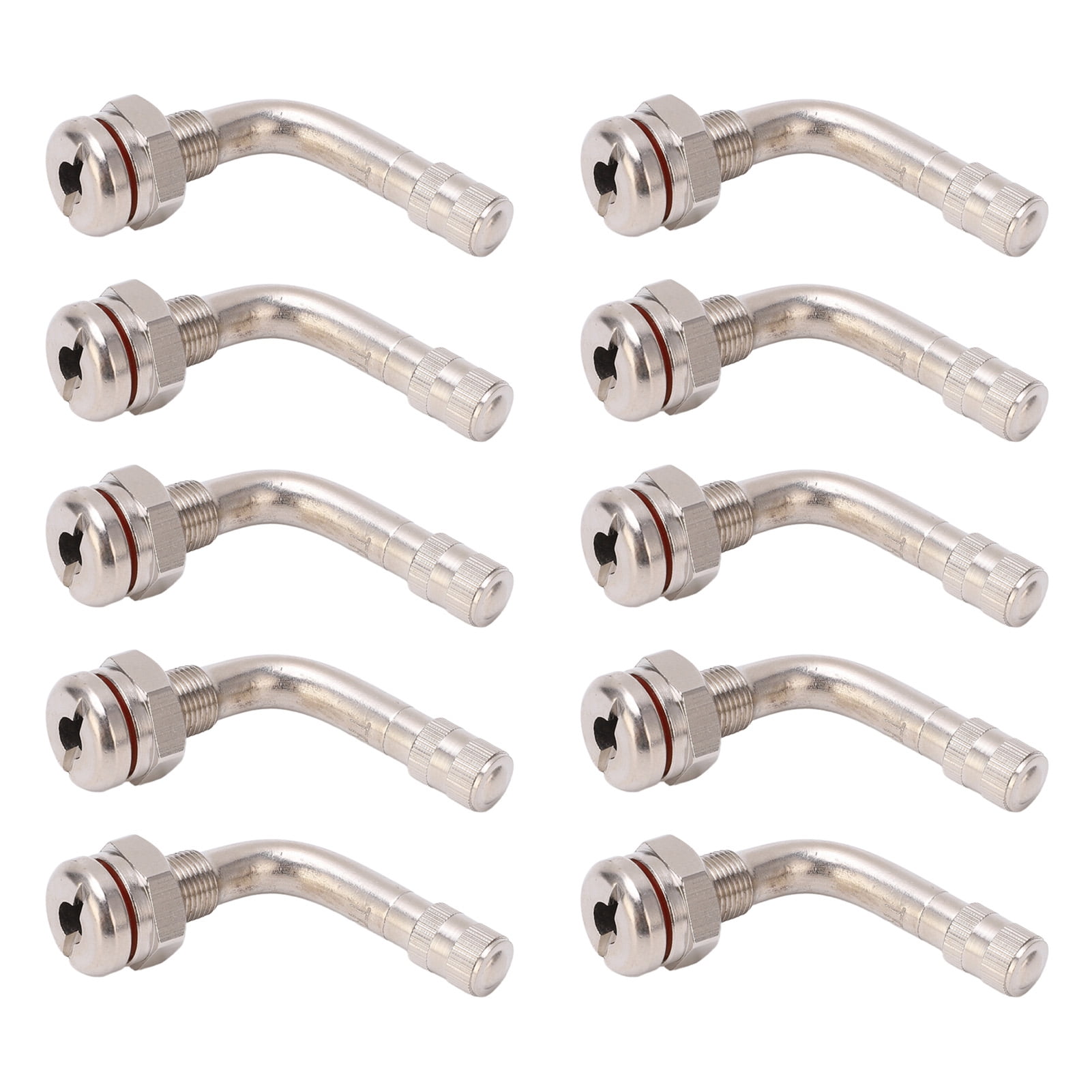 FAGINEY 10pcs Truck Tyre Valve Stem TR543E Bent 75 Degrees 65mm Clamp