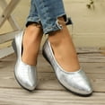 thumbnail image 3 of Mostsola Low Wedges for Women Vintage Pattern Slip on Dressy Shoes Closed Toe Casual Heels, 3 of 9