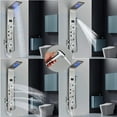 thumbnail image 5 of Shower Panel Tower System LED Rain&Waterfall Massage Jet Sprayer Stainless Steel, 5 of 20